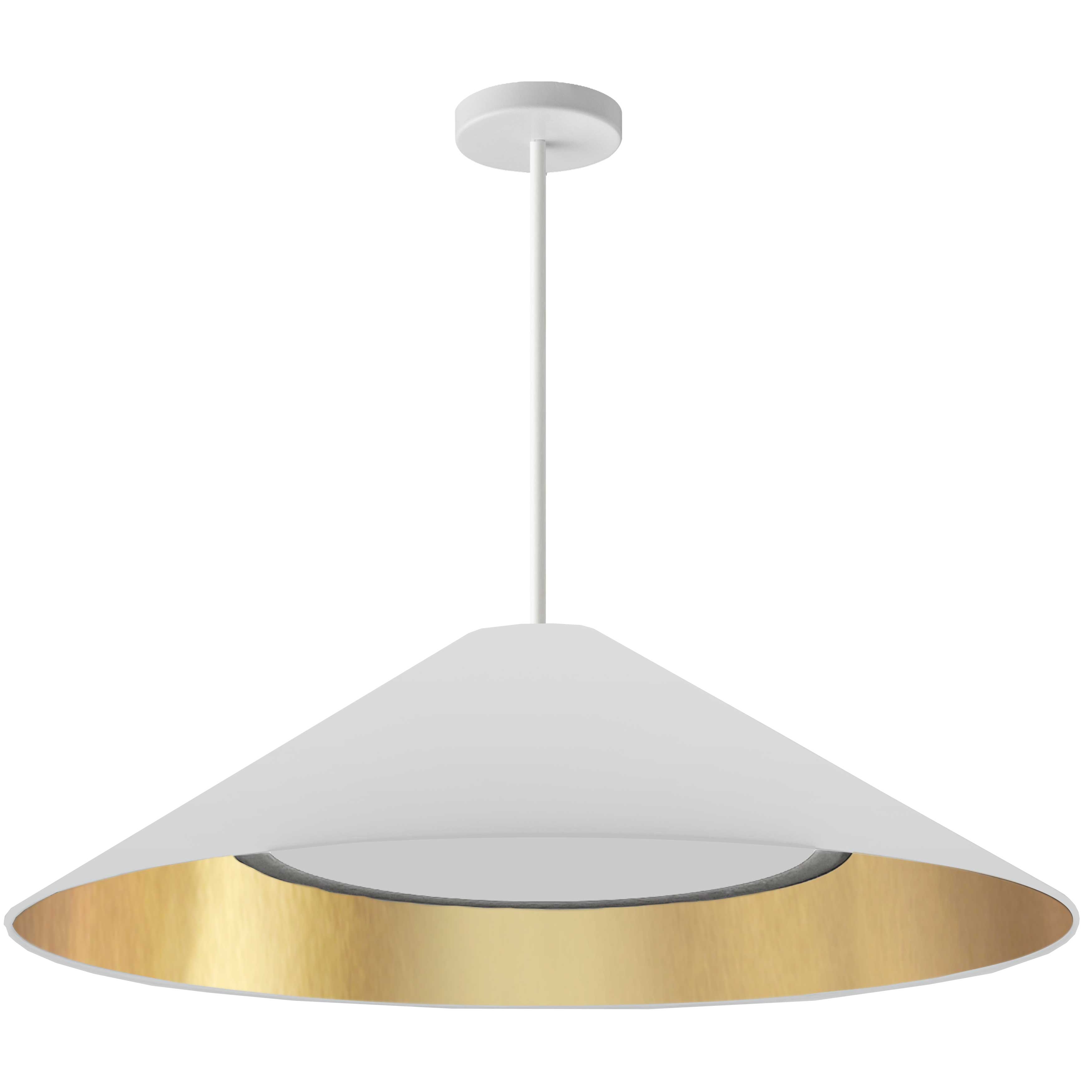 30W Pendant, MW w/ Fabric Shade