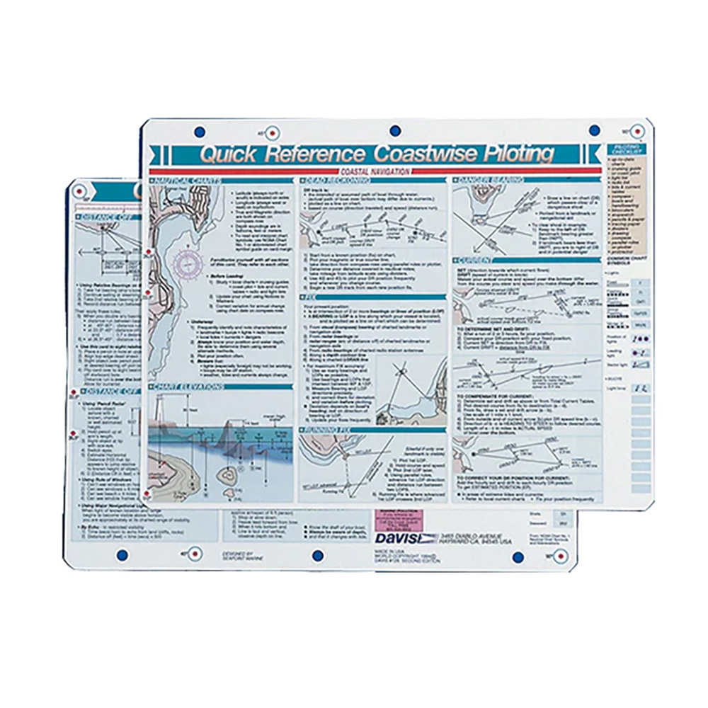 Davis Quick Reference Coastwise Piloting Card