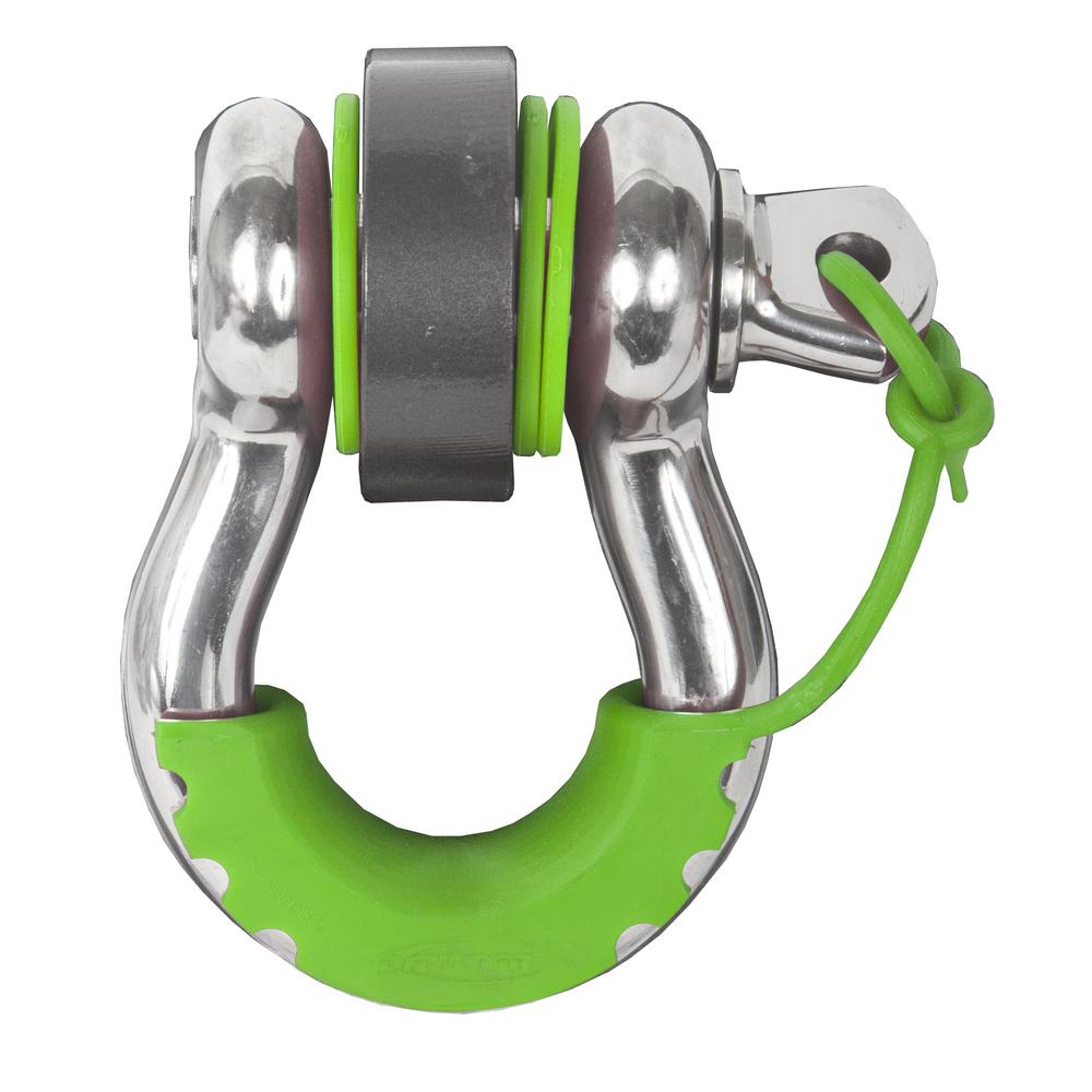 D-RING LOCKING ISOLATOR, FL. GREEN