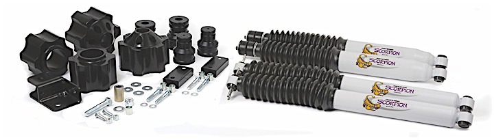 07-16 JEEP WRANGLER JK 3IN LIFT - FRONT SHOCK # KU01009/REAR SHOCK # KU01010