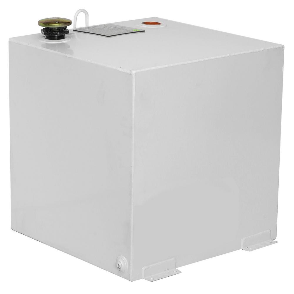 JOBOX 50 GAL SQUARE STEEL TRANSFER TANK - WHITE