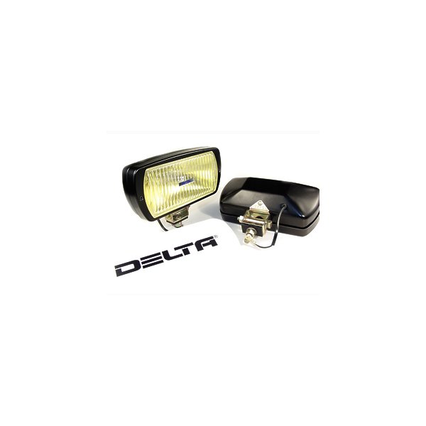 220 Series Fog Amber Light Kit - Black w/ White Covers