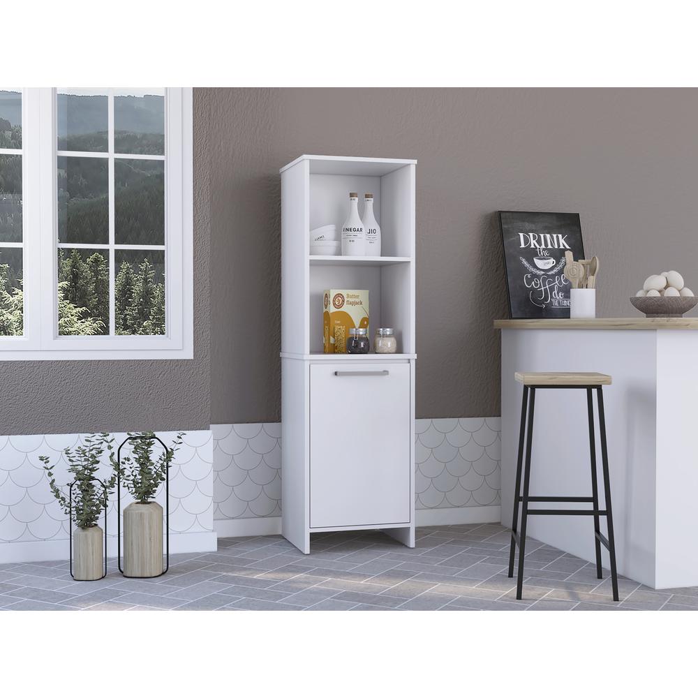 Romulo Kitchen Pantry - White