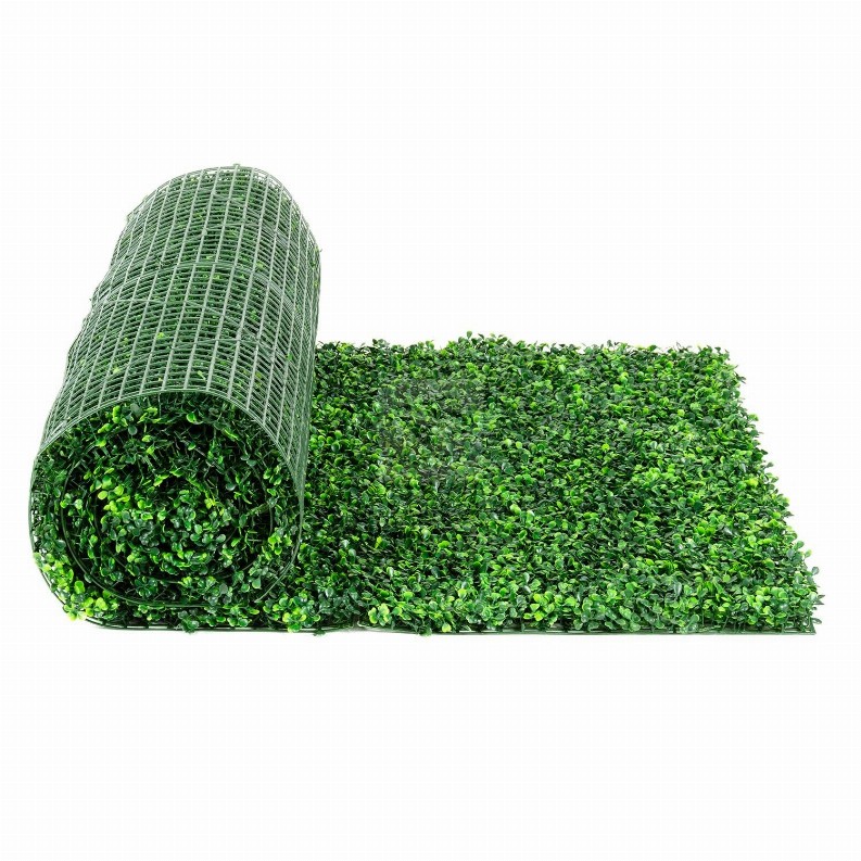 Light Green Artificial Boxwood Roll UV Protected 33 SQ FT UV Resistant