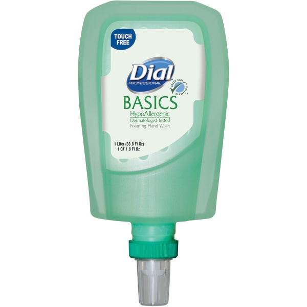 Dial FIT Refill Basics Foam Handwash - Honeysuckle Scent - 33.8 fl oz (1000 mL) - Hand - Green - 3 / Carton