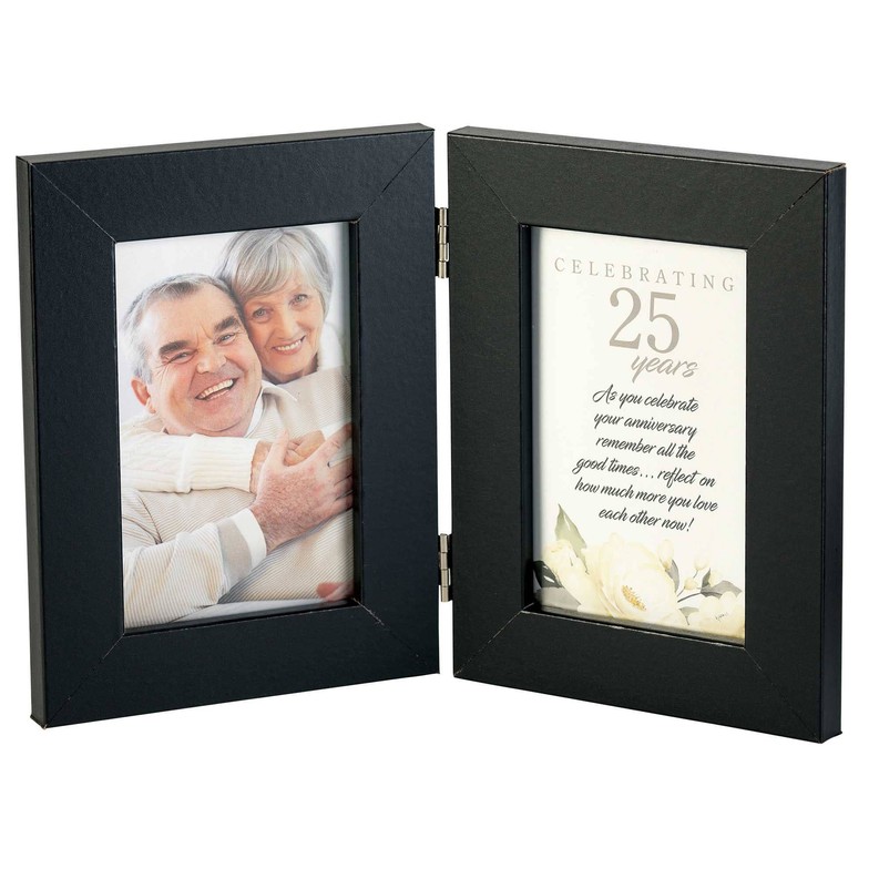 Celebrating 25 Years Double Photo Frame