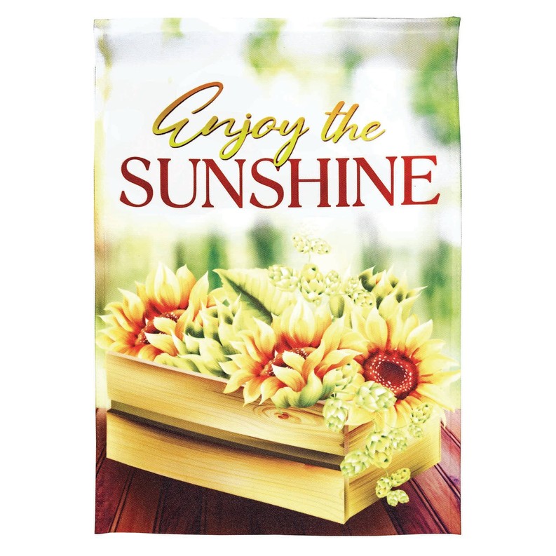 Enjoy The Sunshine Print Garden Flag