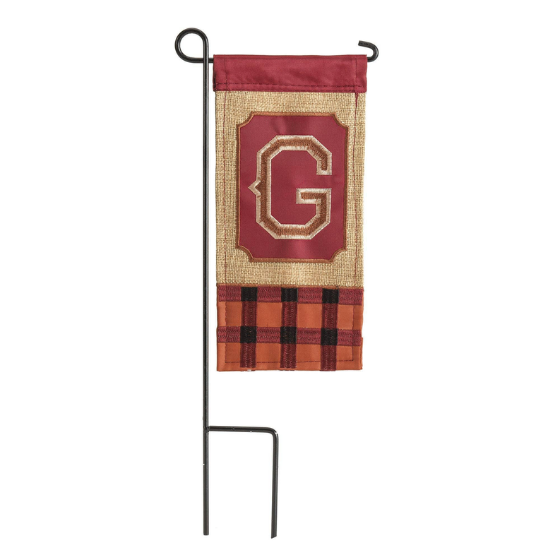 Fall Monogram Mini Flag