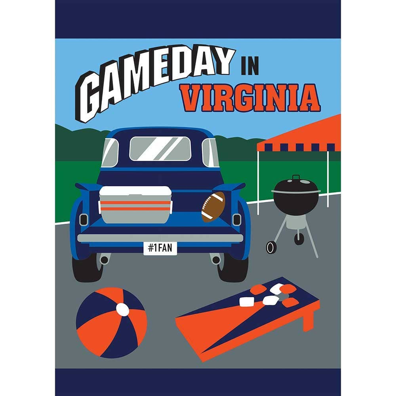 Gameday In Virgina Garden Flag