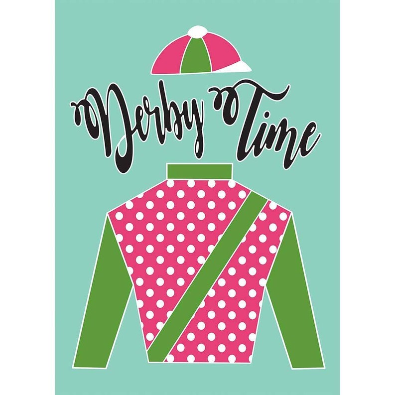 Garden Derby Silks-Derby Time Flag