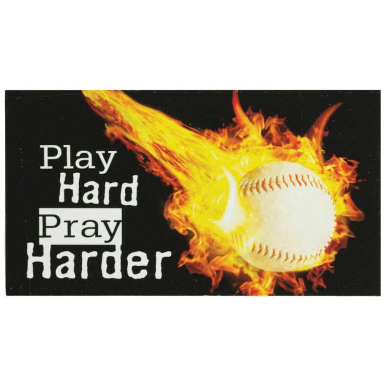 Magnet Baseball Play Hard Pray 