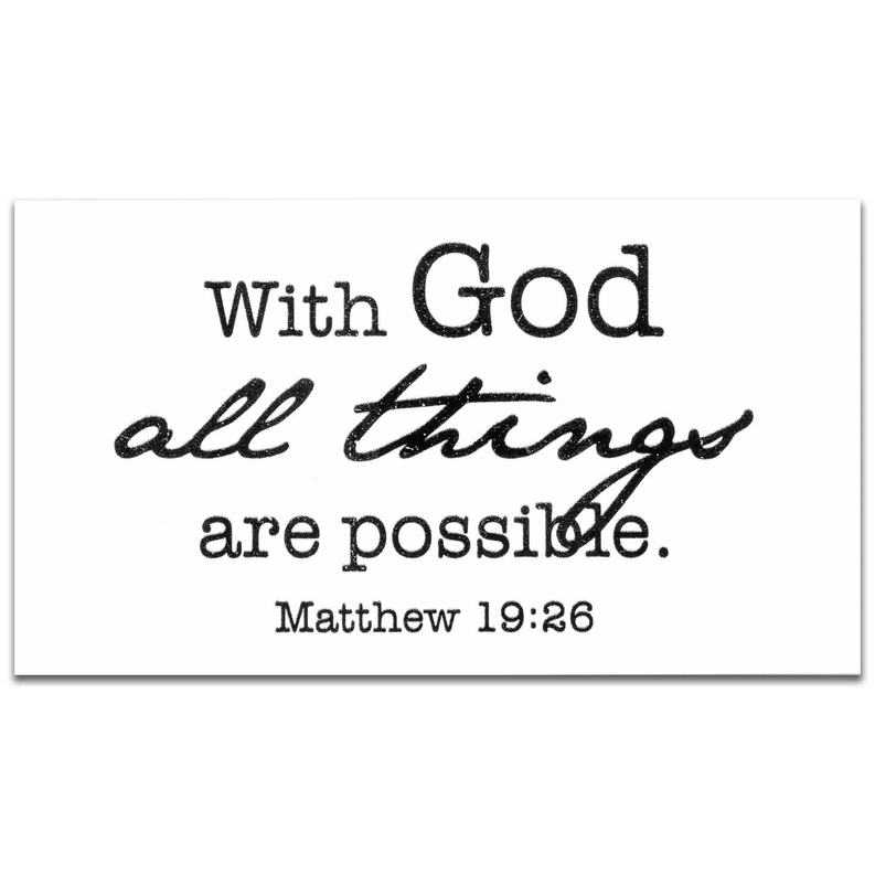 Magnet With God All Things Matt. 19:26