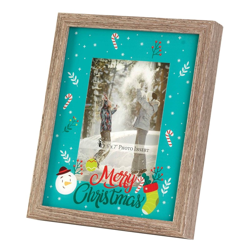 Merry Christmas Snowman Photo Frame 