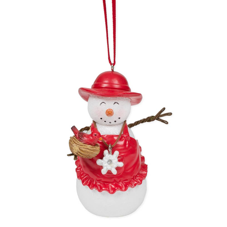 Mrs Snowman Ornament