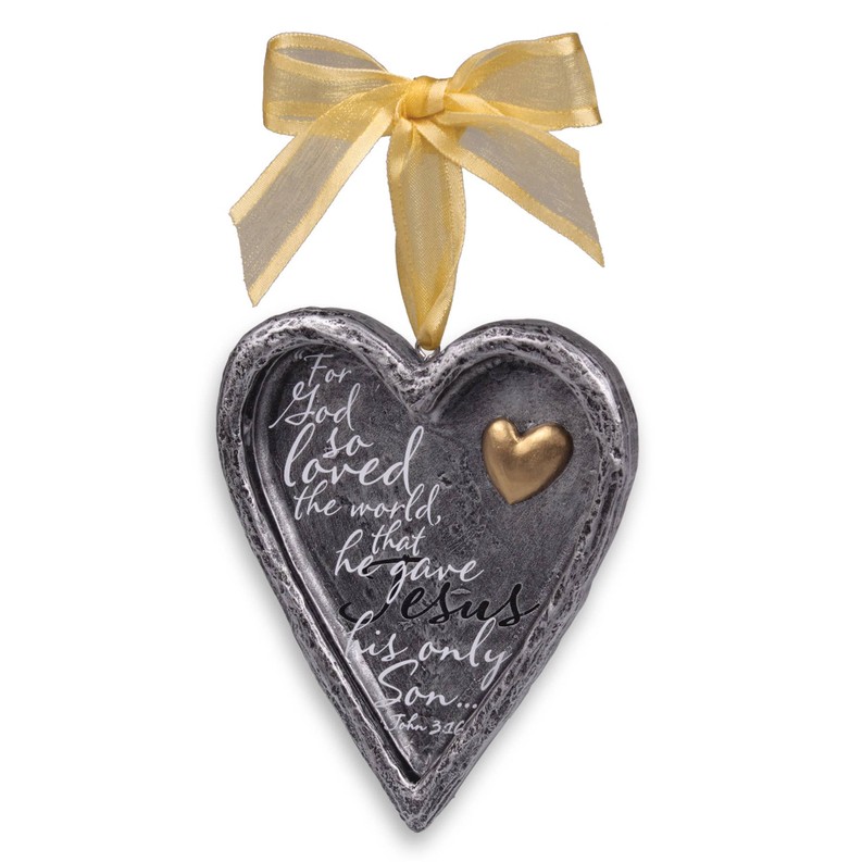 Ornament Heart Everlasting Love Ribbon