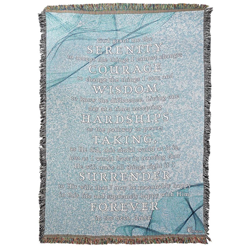 Serenity Prayer Throw