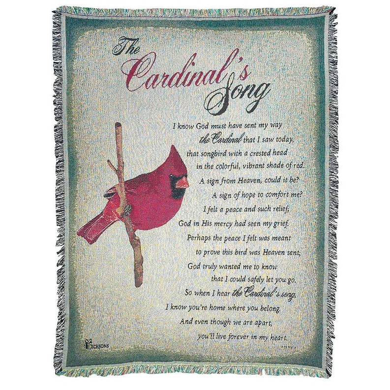 Throw Cardinal Song Cotton