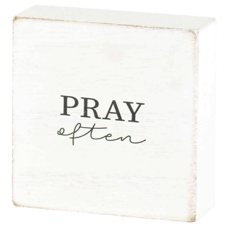 Ttop Plaque Pray Often Mdf  