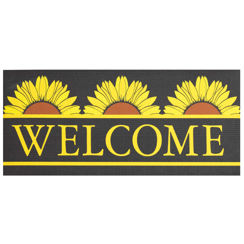 Doormat Insert Welcome Sunflower