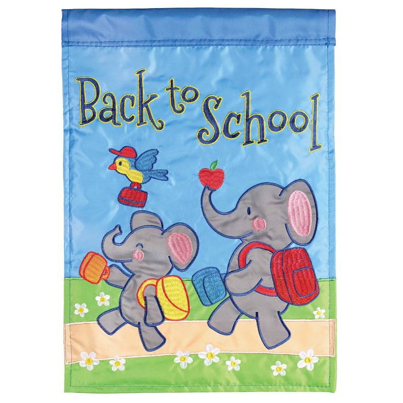 Flag Back To School Elephants