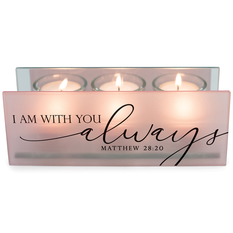 Tealight I Am With You Matt.28:20 Blush