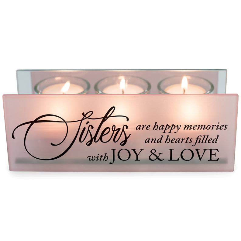 Tealight Sisters Happy Memories Blush