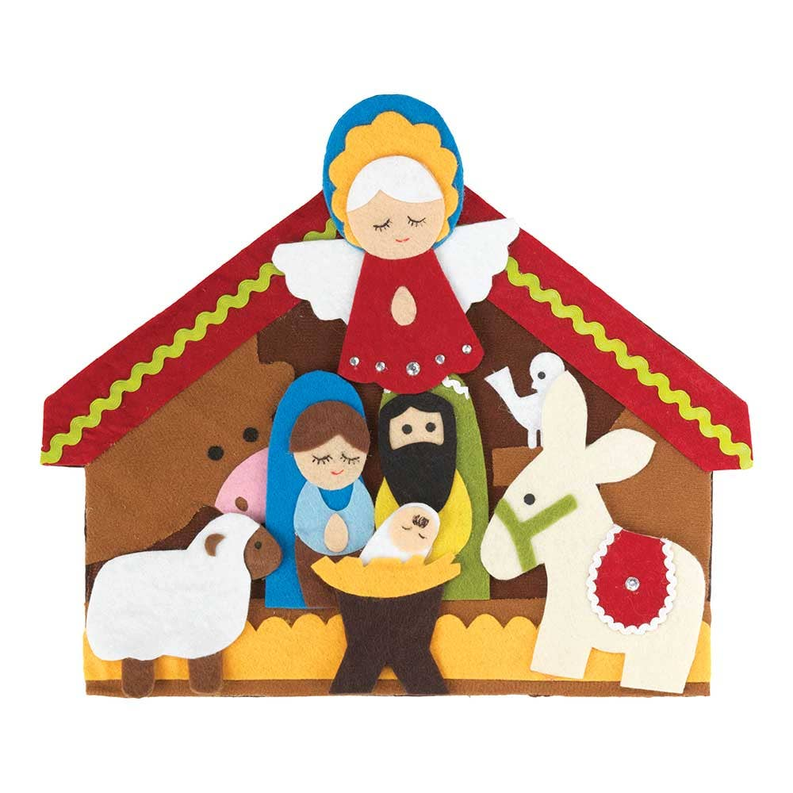 7 Piece Felt Movable Nativity Set