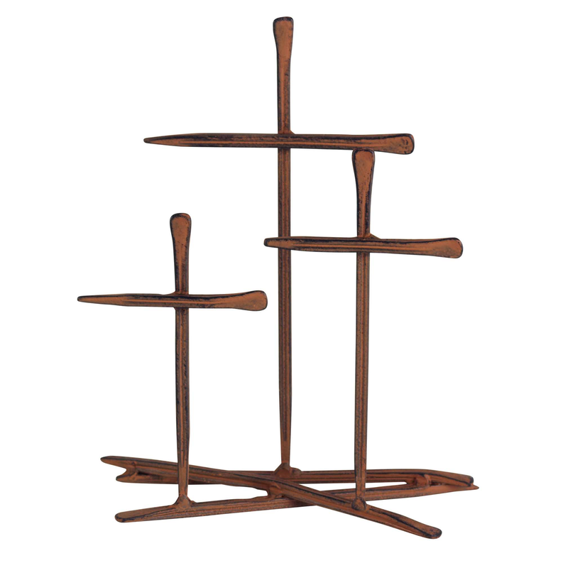 Tabletop Cross Metal Golgotha Nail