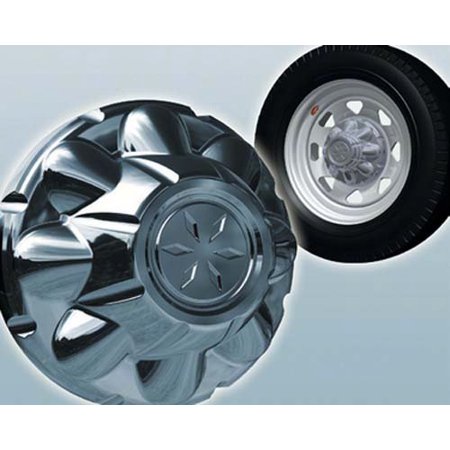 CHROME PLATED ABS TRAILER HUB COVERS