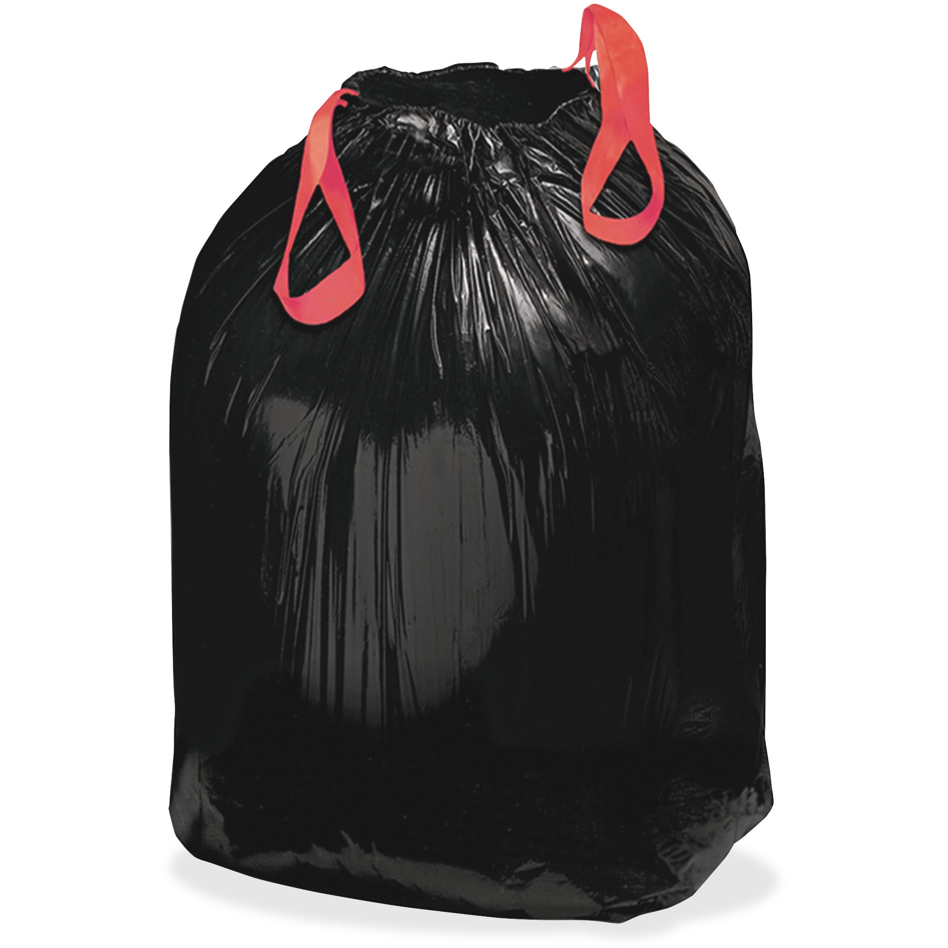 Webster Drawstring Trash Liners - Medium Size - 33 gal Capacity - 33.50" Width x 38" Length - 1.20 mil (30 Micron) Thickness - B