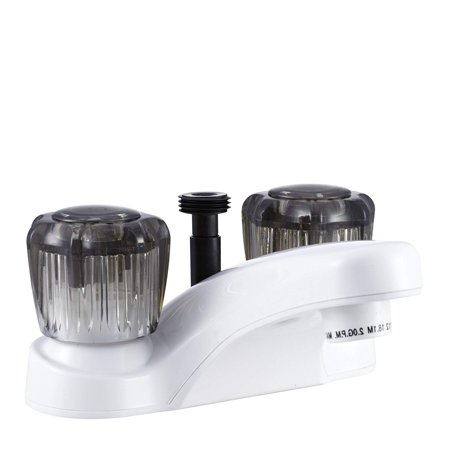 RV Lavatory Faucet W/ Diverter - White