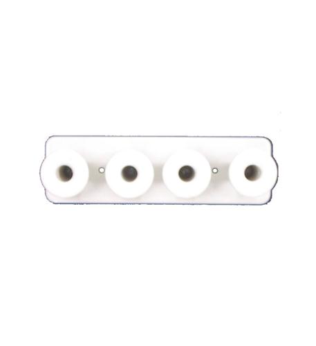 1X4 Metal Mushroom Board White