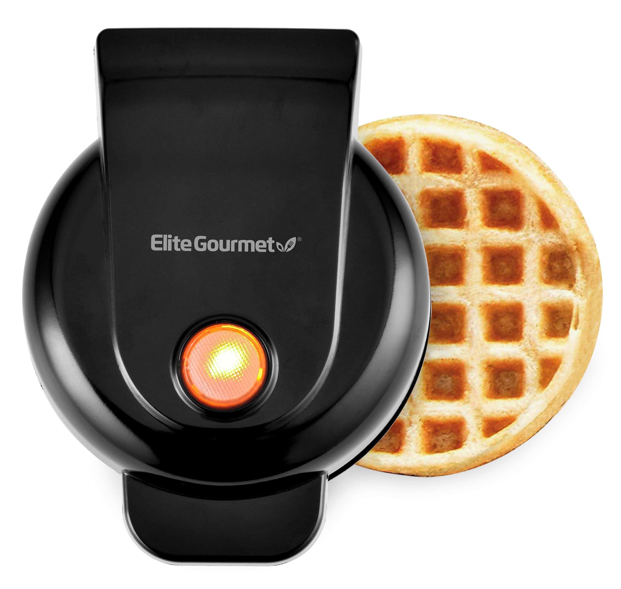 ELITE GOURMET EWM013B BLACK WAFFLE MAKER