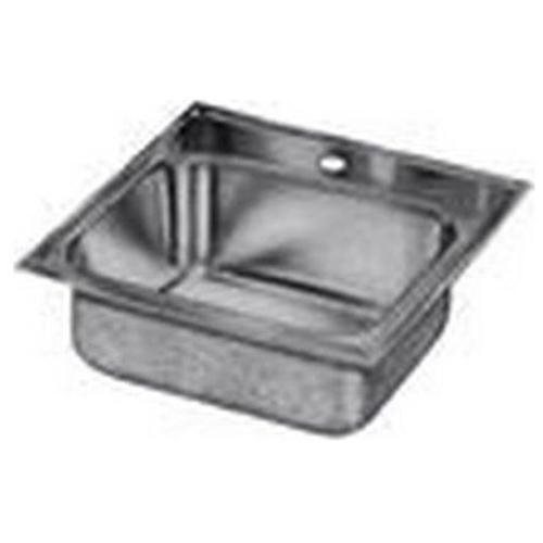 15"x17" 2 Hole 1 Bowl Sink Lustertone Stainless Steel