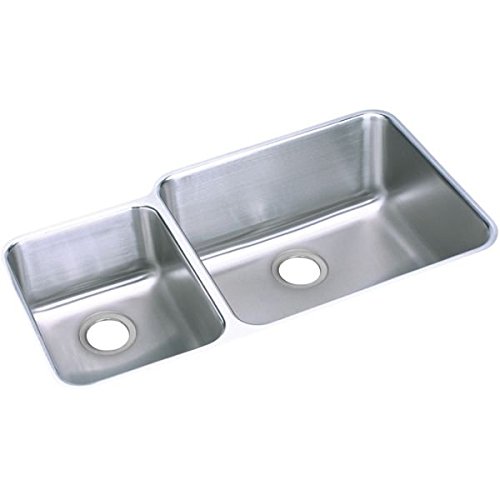 35 X 20 Double Bowl Undercounter Stainless Steel Sink Lustertone