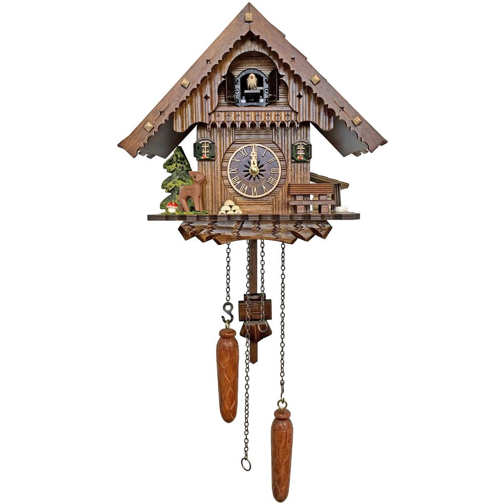 Engstler Battery-operated Cuckoo Clock - Full Size - - 9"H x 10"W x 6"D