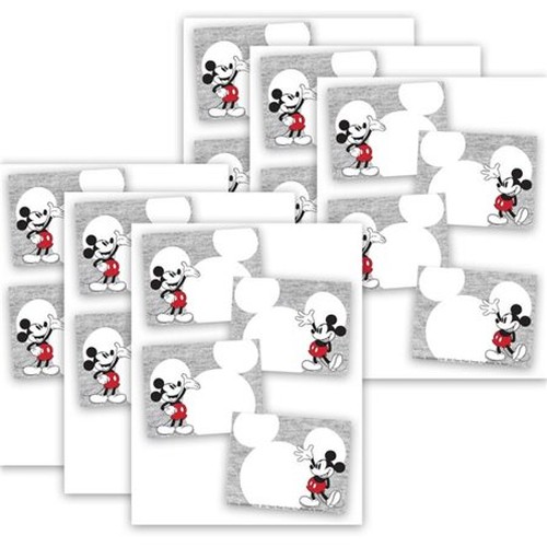 Mickey Mouse Throwback Self-Adhesive Name Tags, 40 Per Pack, 6 Packs