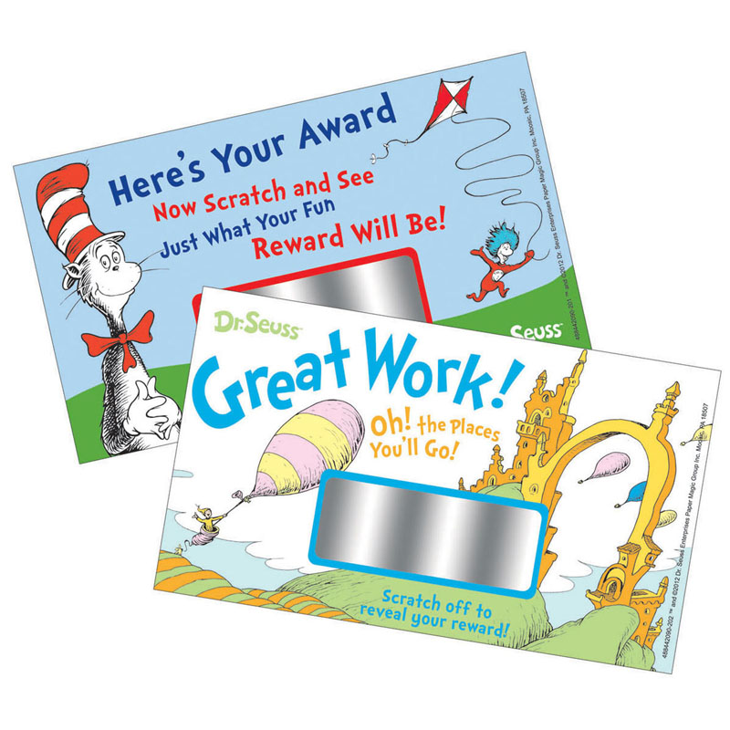 Dr. Seuss Scratch Off Rewards, Pack of 24