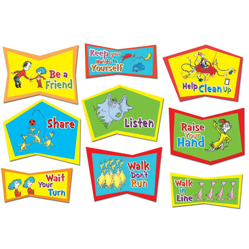 Dr. Seuss Classroom Rules Bulletin Board Set