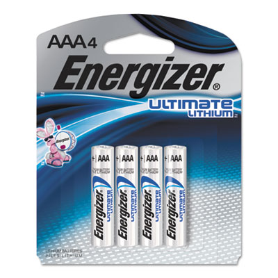 Ultimate Lithium Batteries, AAA, 4/Pack