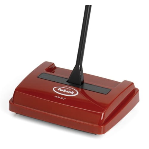 Ewbank 525USR Handy Sweeper Bagless Manual Floor and Carpet Sweeper, Red Finish