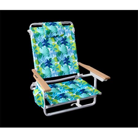 HURLEY DELUXE BACKPACK WOOD ARM BEACH CHAIR CHUNS SKYLINE