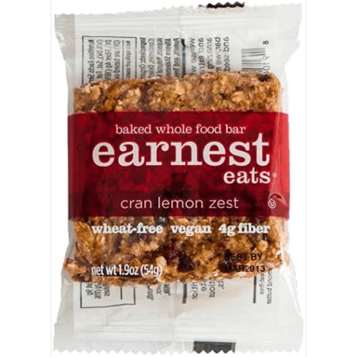 Earnest Eats Bar Cran Lemon Zest (12x1.9Oz)