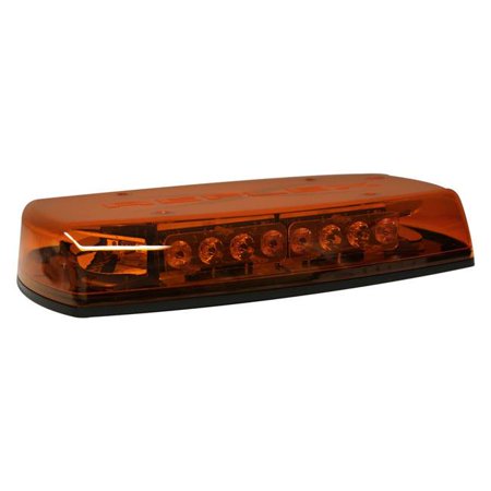 LED MINIBAR REFLEX 15IN ZERO OPTIC DOME 12-24VDC 18 FLASH PATTERNS AMBER