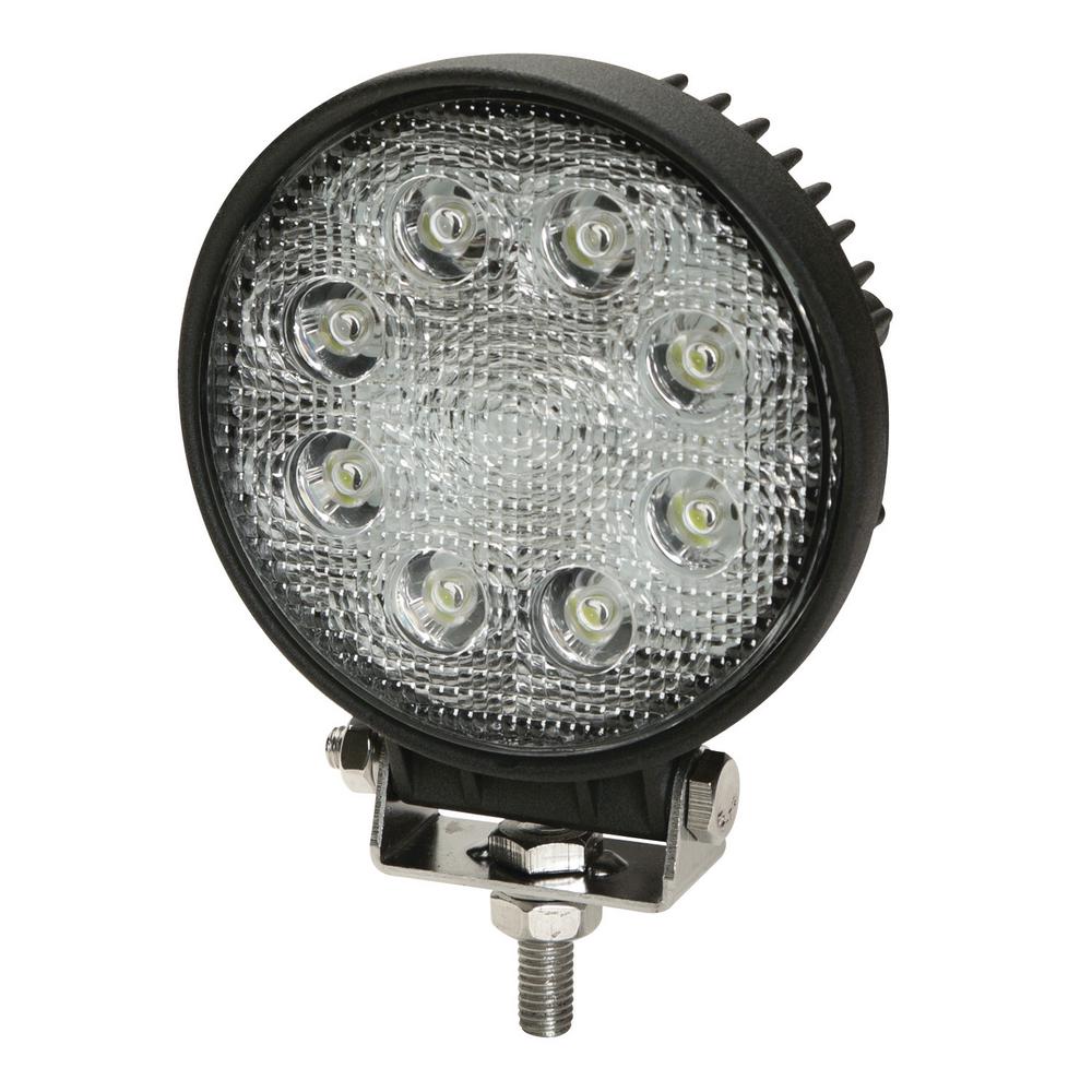 WORKLAMP: LED (8), FLOOD BEAM, ROUND, 10-30VDC