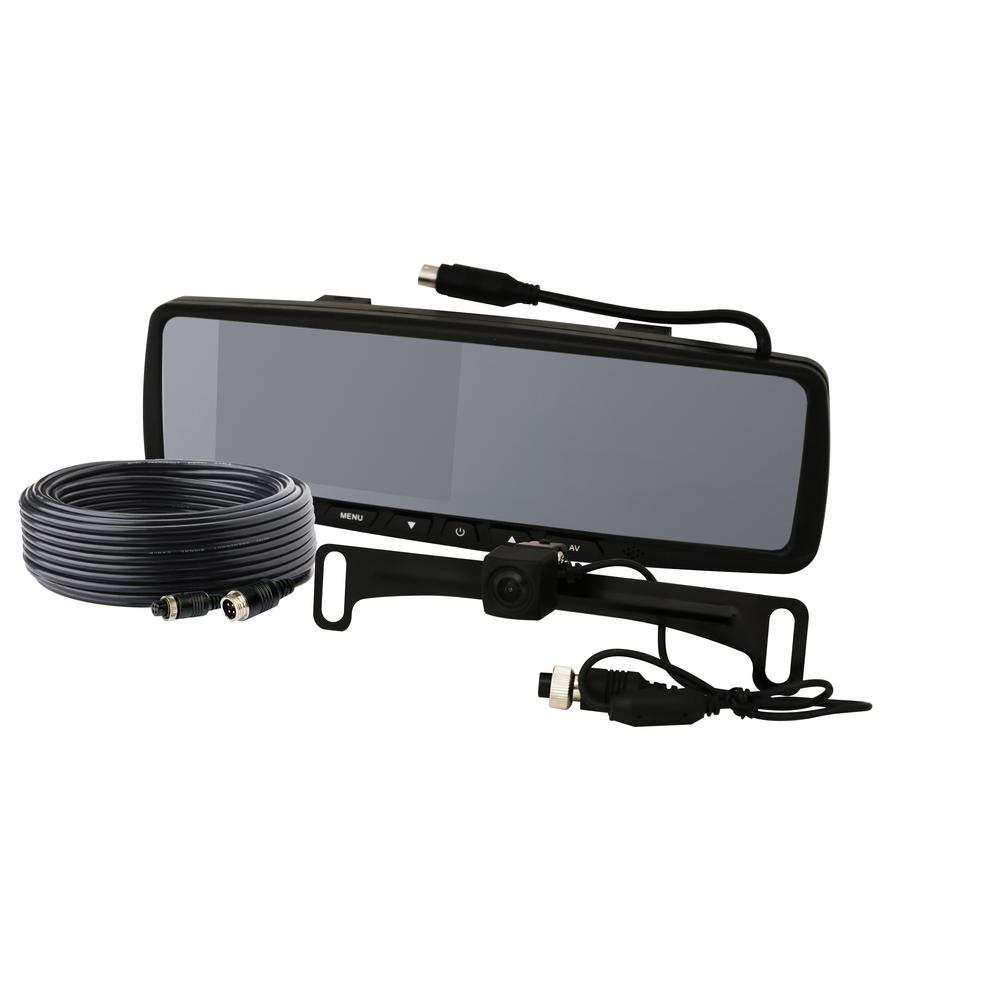 GEMINEYE, 4IN LCD REAR VIEW MIRROR COLOR/AUDIO 12-24VDC(INCL EC4210B-M/EC2026-C/ECTC20-4)