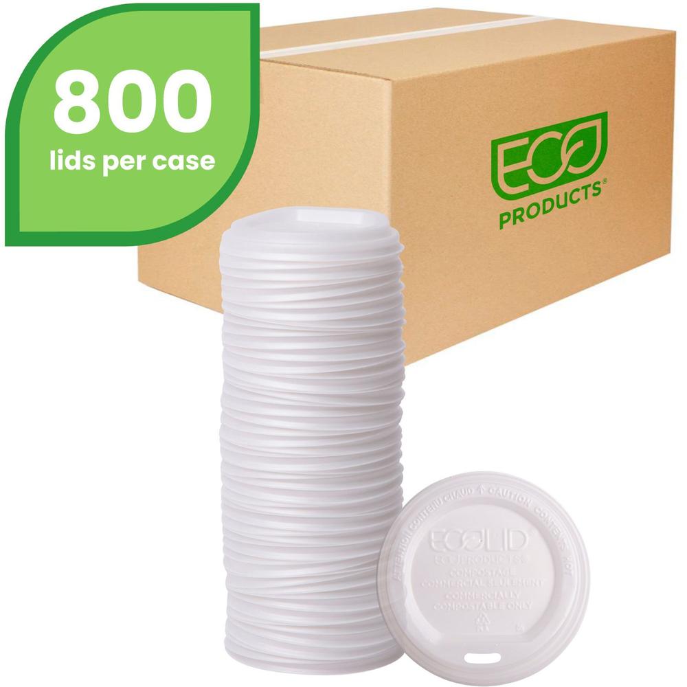 World Art Compostable Hot Cup Lids, 800 Lids 