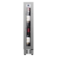 9 bottle Built-in/Freestanding Wine Ref with 7 color LED Lights(Stainless)					