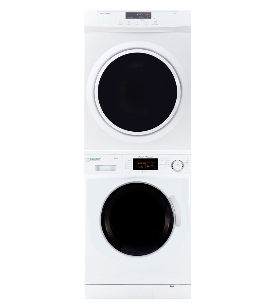 Equator Set of Super Washer & Standard Dryer with Sensor Dry