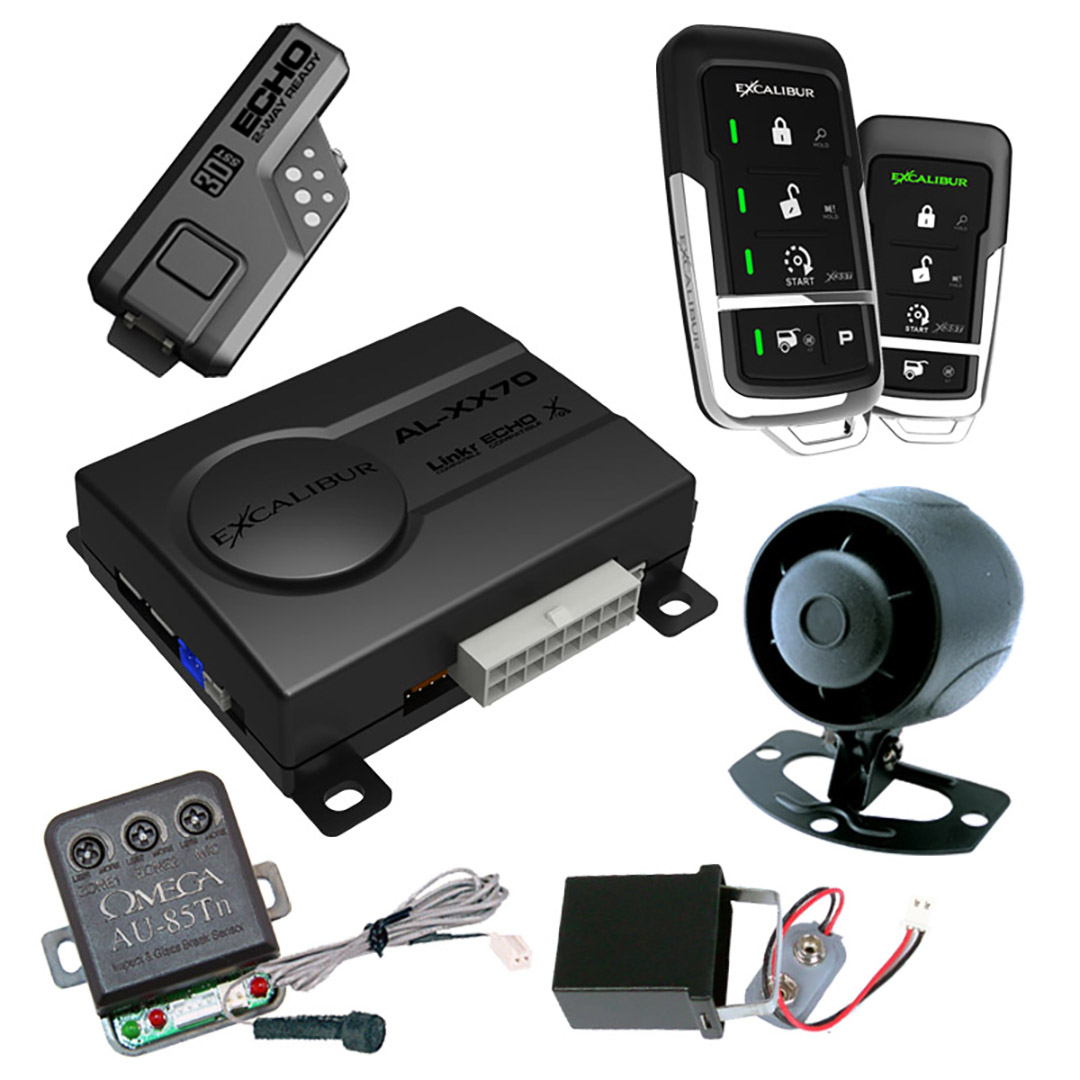 Excalibur 5-Button 2-Way Security/Keyless Entry - Range 3000 ft Data Start Upgradeable